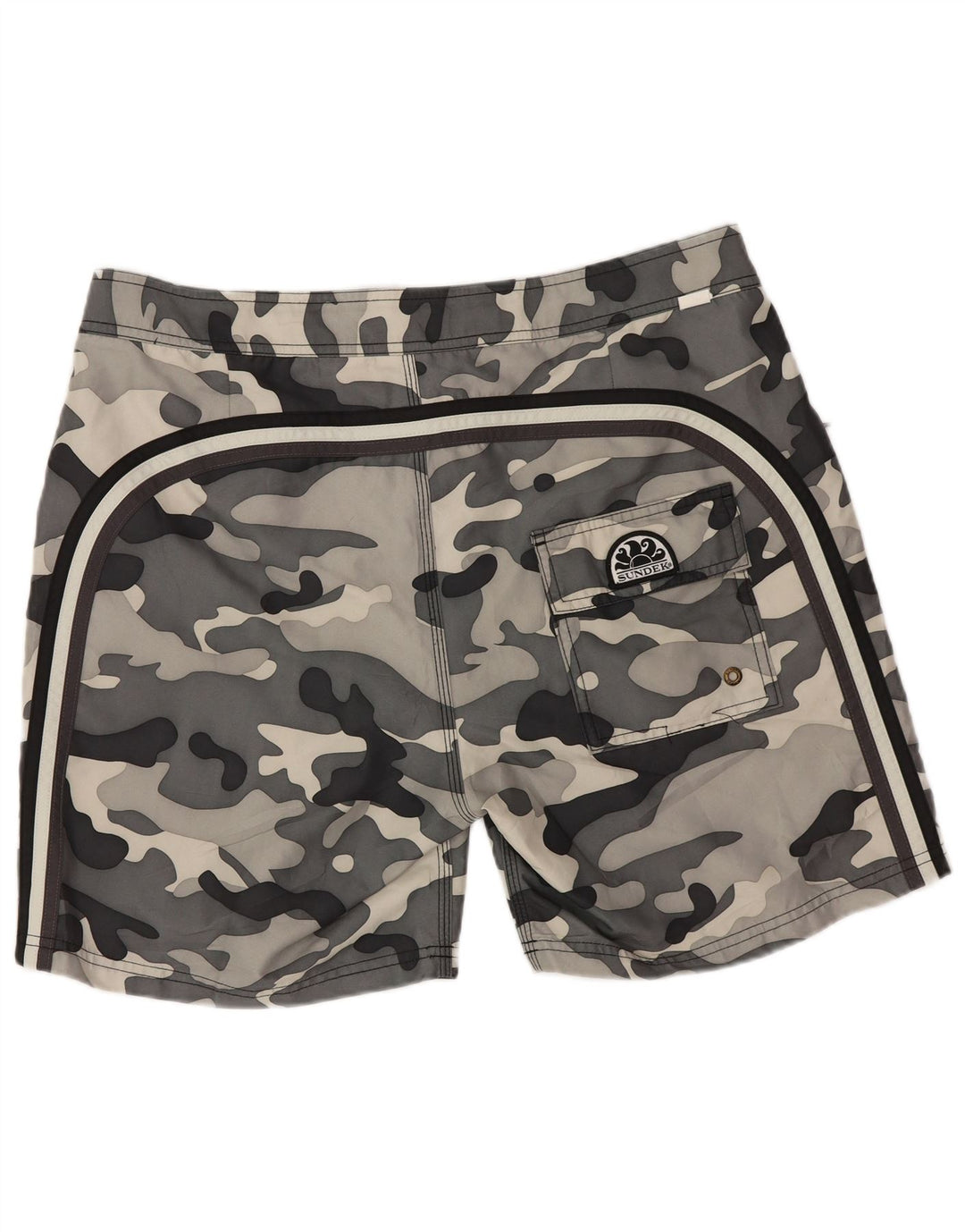 Sundek Herre almindelige badeshorts Stor Grå Camouflage Polyester