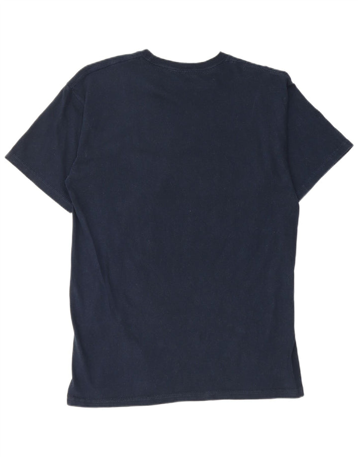 Fila Herre grafisk T-shirt Top Medium Marineblå Bomuld