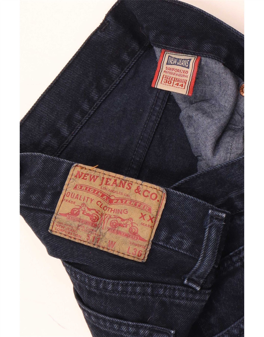 Nye jeans Herre 511 Slim W30 L28 Marineblå Bomuld