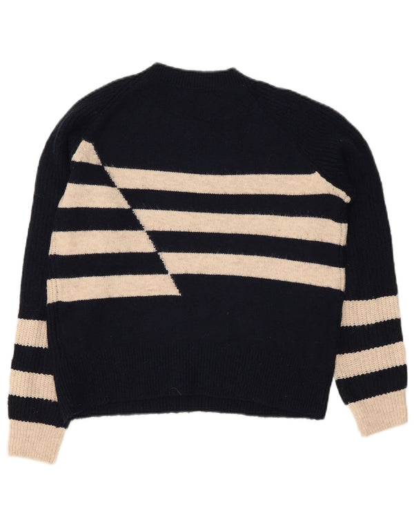 Marks & Spencer dame sweater med rund hals i overstørrelse UK 6 XS marineblå