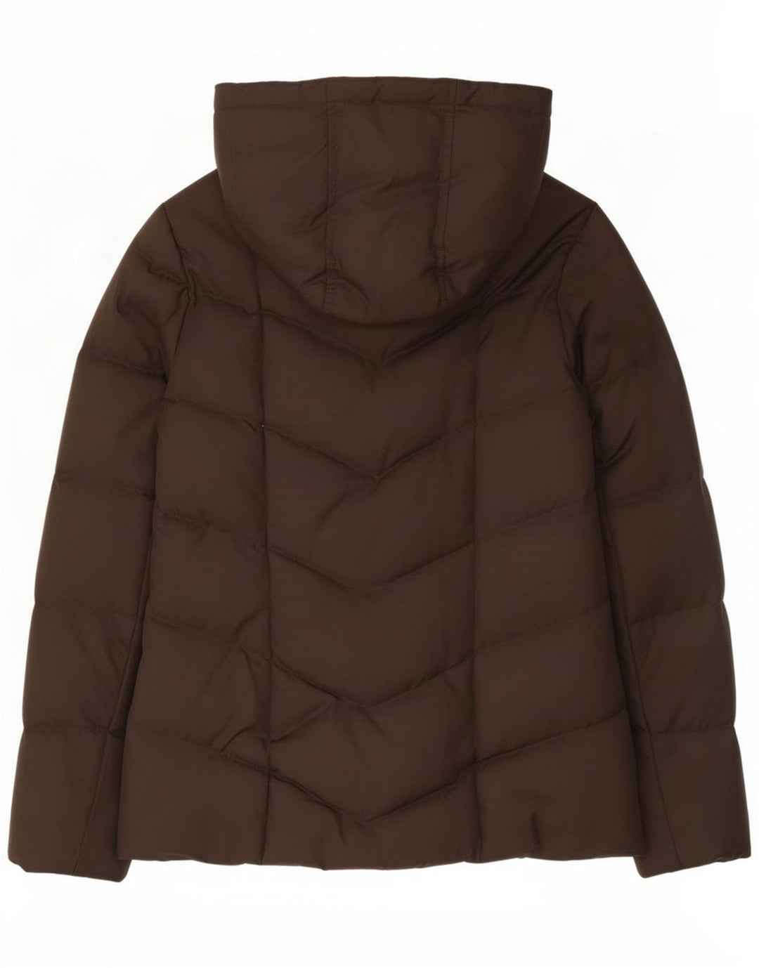 Tommy Hilfiger hættejakke til kvinder UK 10 Lille brun polyester