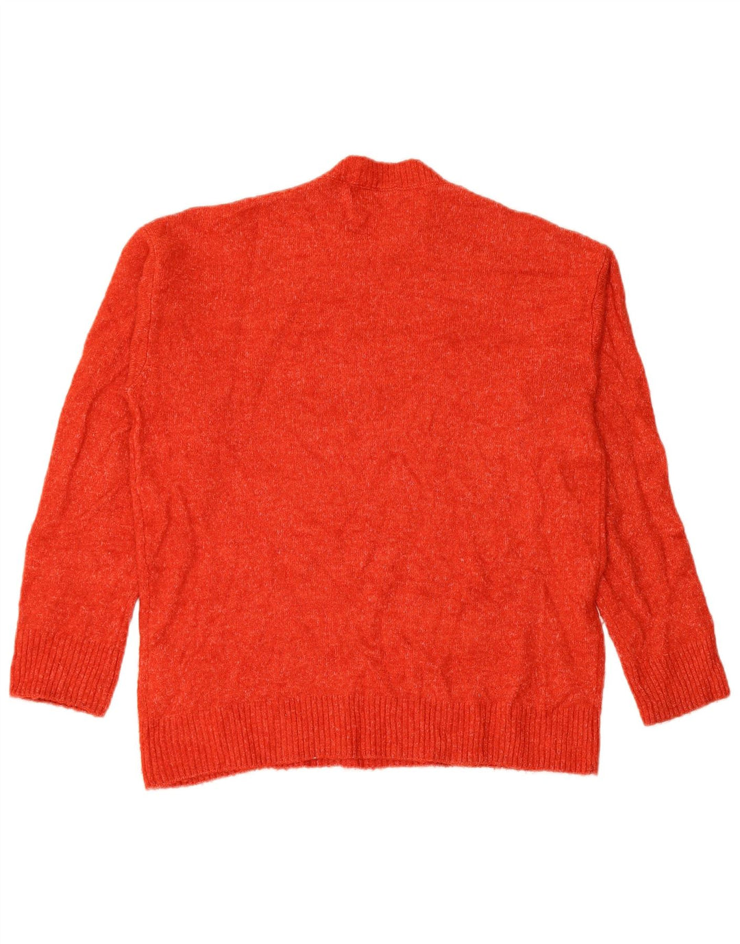 Zara Herre Crew Neck Jumper Sweater Medium Rød Polyester