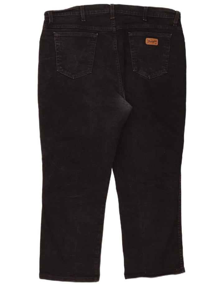 Wrangler Herre Texas Straight Jeans W42 L27 Sort Bomuld