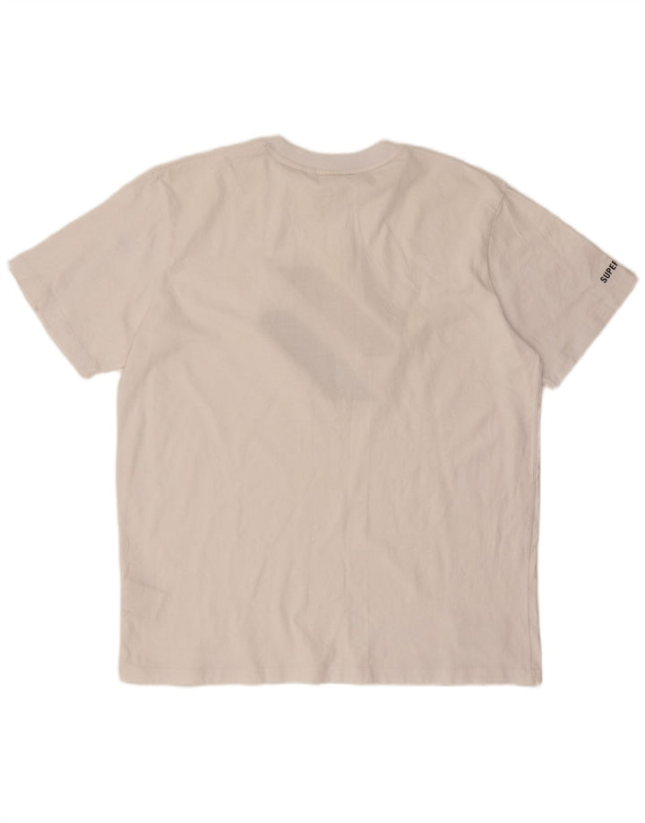 Superdry Grafisk T-shirt top til mænd Stor hvid bomuld