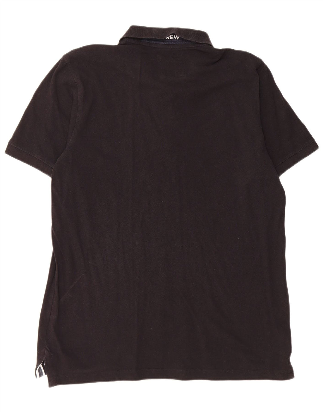 Besætningstøj Herre poloshirt Stor sort bomuld