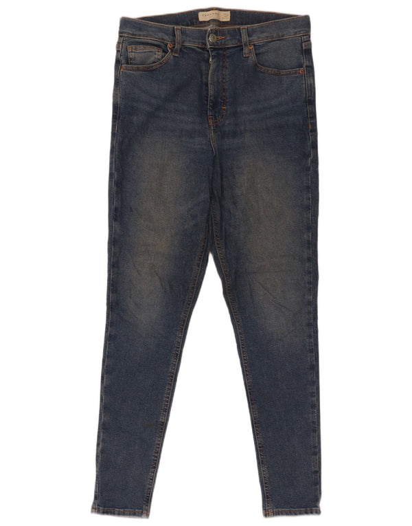 Topshop Womens Jamie Skinny Jeans W30 L32 Blue Polyester