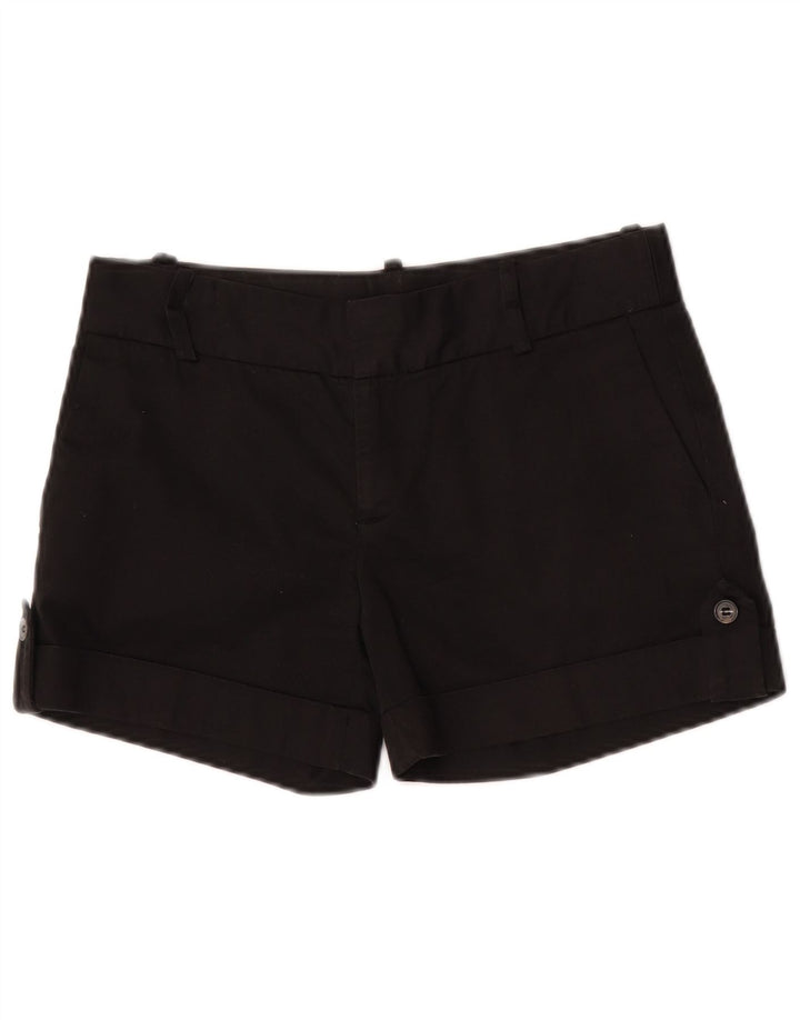 Zara Chino Shorts til kvinder Small W26 Sort bomuld