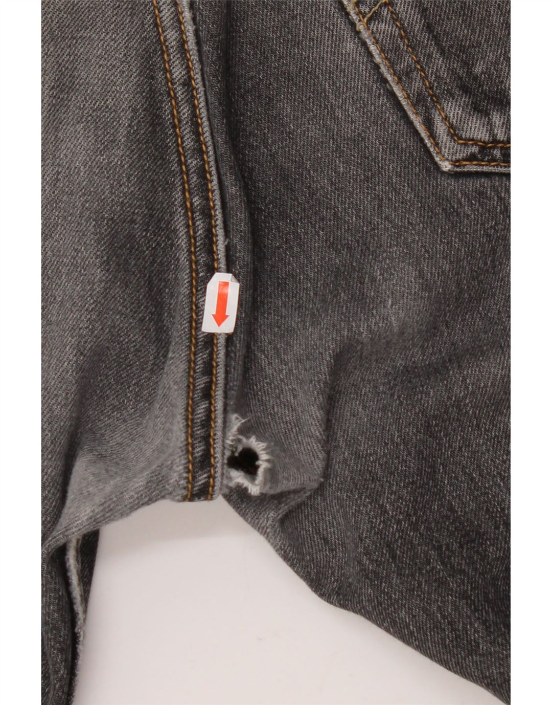 LEVI'S Herre 501 Straight Jeans W32 L32 Sort Bomuld