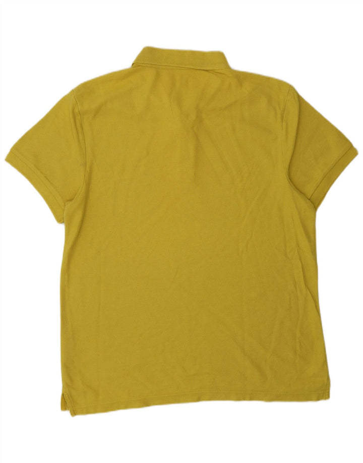 NIKE Poloshirt til mænd, medium gul bomuld