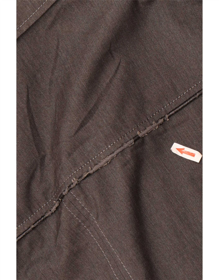Vintage Trench Coat til mænd UK 36 lille grå polyester
