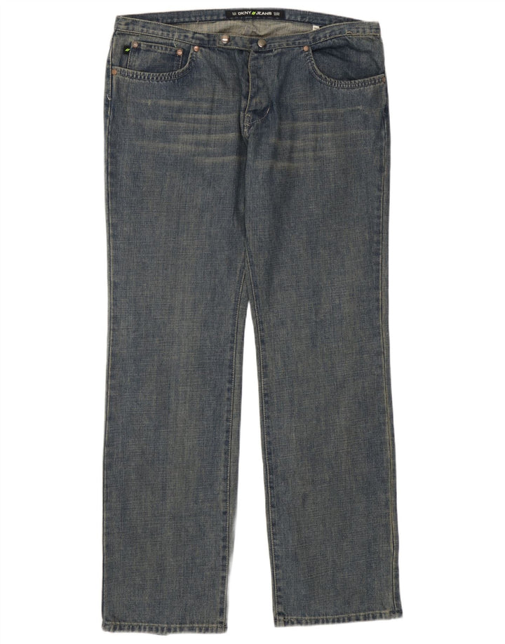 Dkny Herre Straight Jeans W36 L32 Blå Bomuld