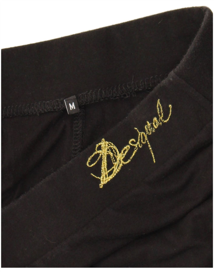 Desigual Womens Grafiske Leggings UK 12 Medium Black Paisley
