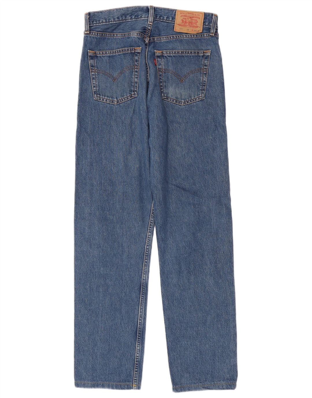 Levi's Herre 521 Straight Jeans W32 L32 Blå Bomuld