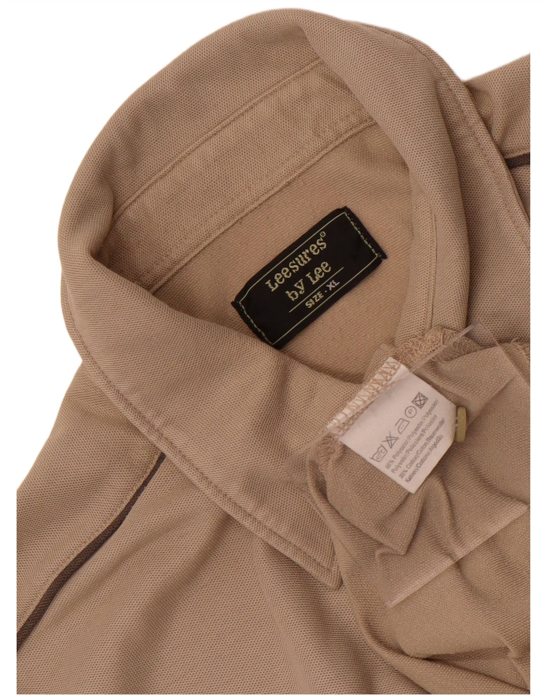 Lee Polo Shirt til mænd XL Beige Polyester