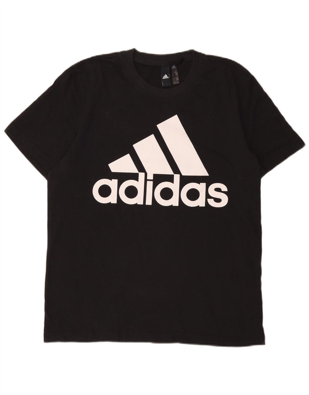 Adidas Grafisk T-shirt top til mænd, stor sort bomuld