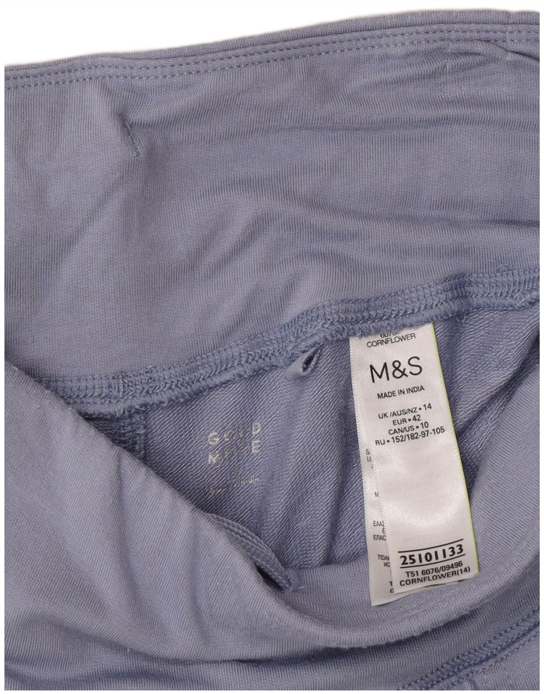 Marks & Spencer Dame træningsdragt Bukser Joggers UK 14 Large Blue Modal