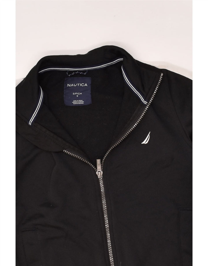 NAUTICA Boys Tracksuit Top Jacket 7-8 Years Small Black Polyester | Vintage Nautica | Thrift | Second-Hand Nautica | Used Clothing | Messina Hembry 