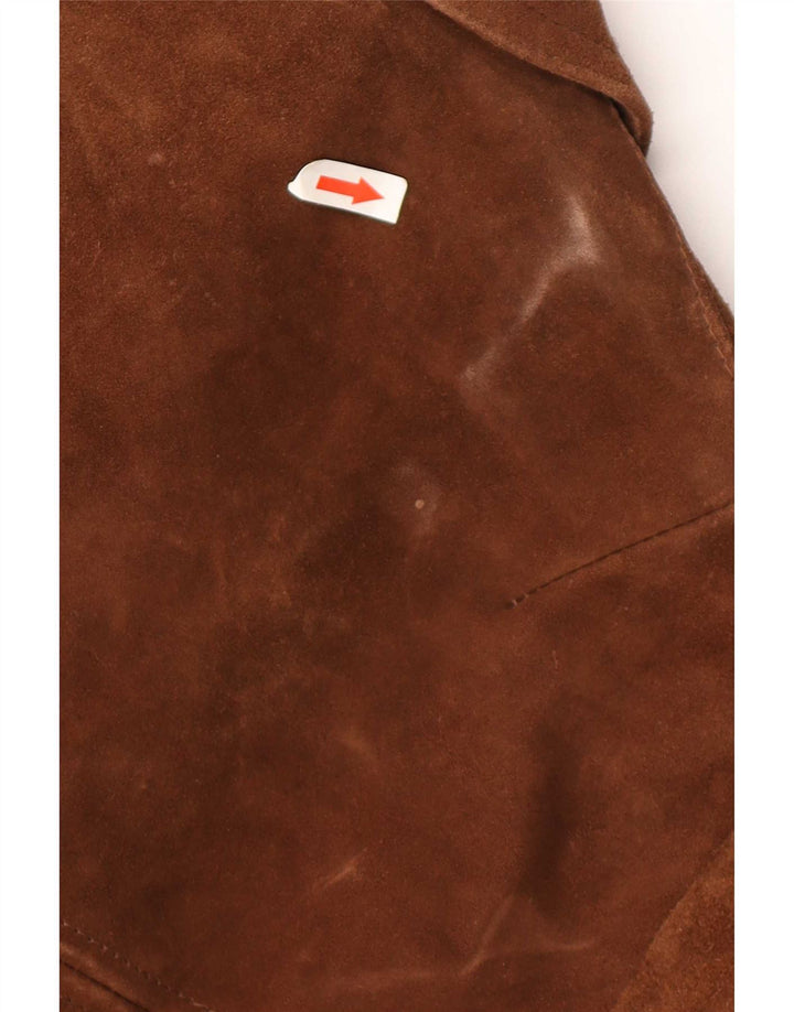 Vintage herre ruskindsjakke UK 36 Small Brown