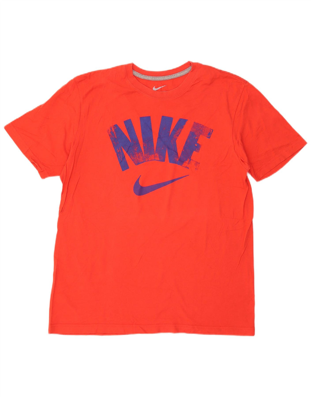 Nike Herre Coupe Standard Standard Fit Grafisk T-shirt Top Stor Rød