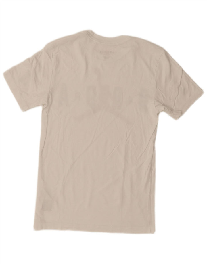Jordan Herre grafisk T-shirt top XS hvid bomuld