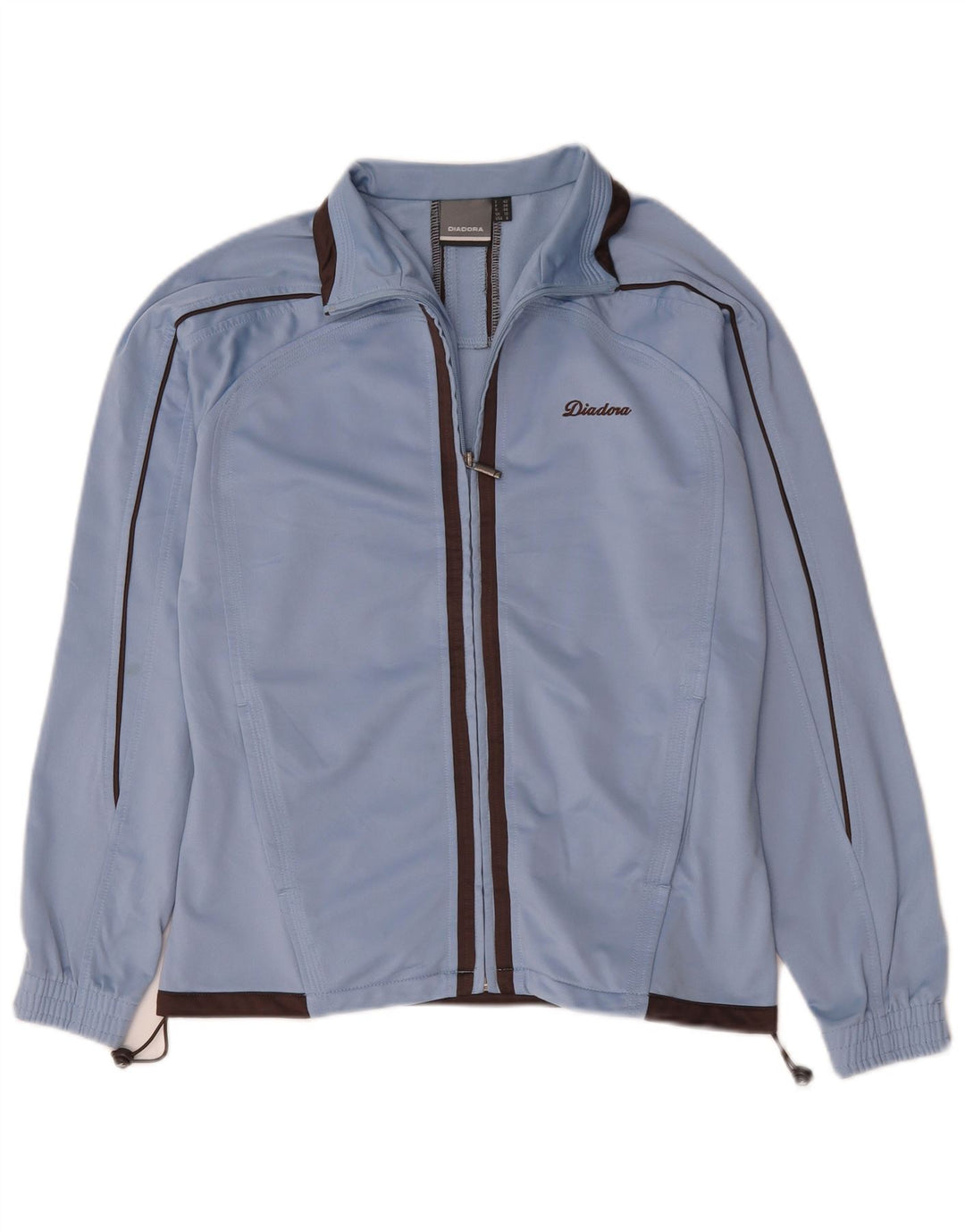 Diadora Womens Oversized træningsdragt Topjakke UK 10 Small Blue Polyester