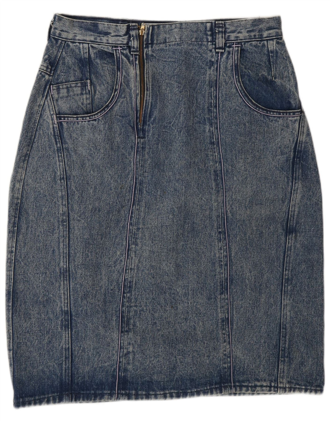BLOOMING Dame denim nederdel XS W24 Blå