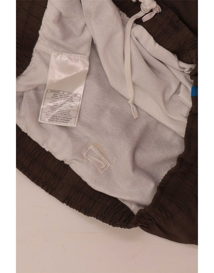 Nike sportsshorts til mænd, store brune colourblock polyester