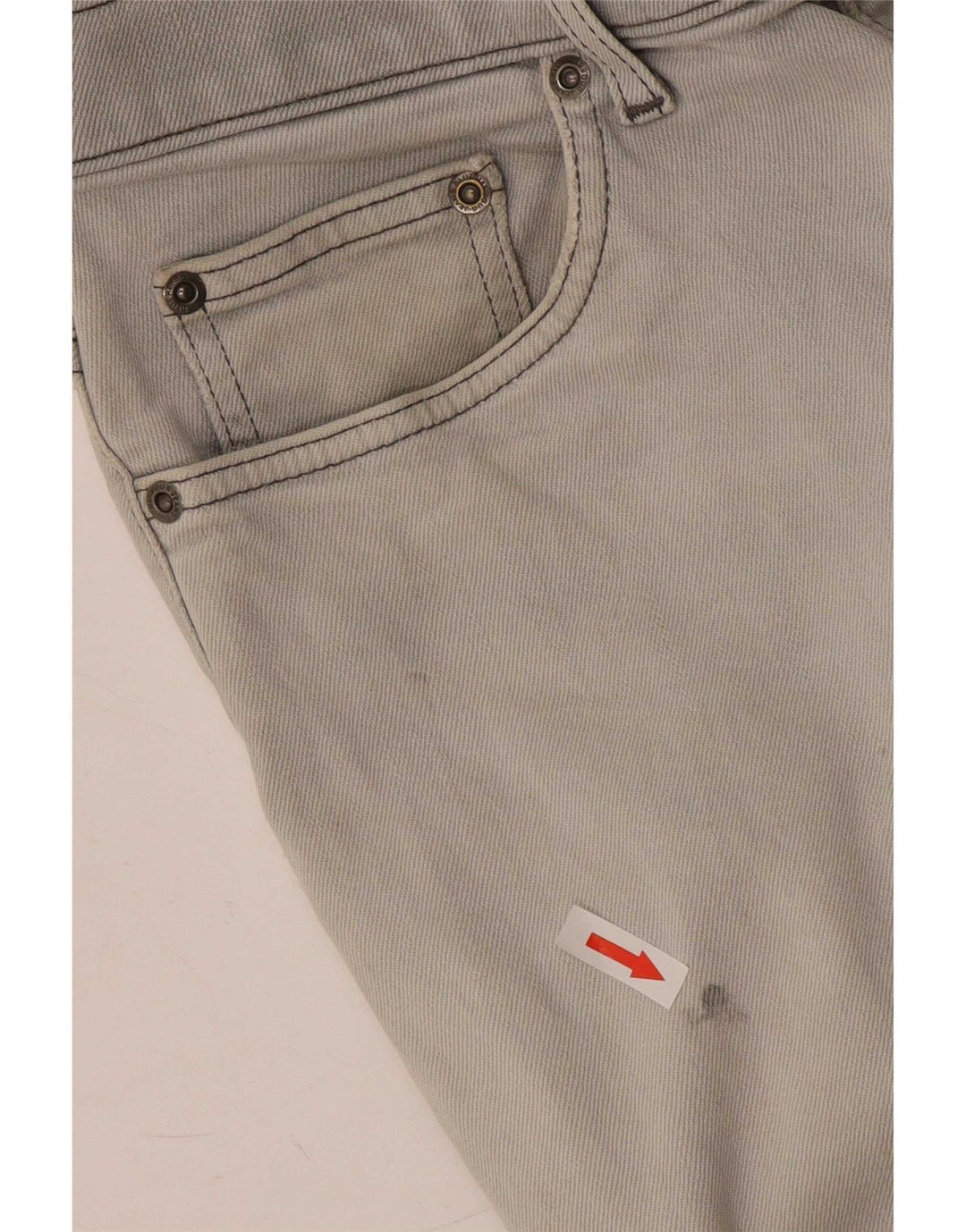 Marks & Spencer Herre Blue Harbor Straight Jeans W34 L29 Grå Bomuld