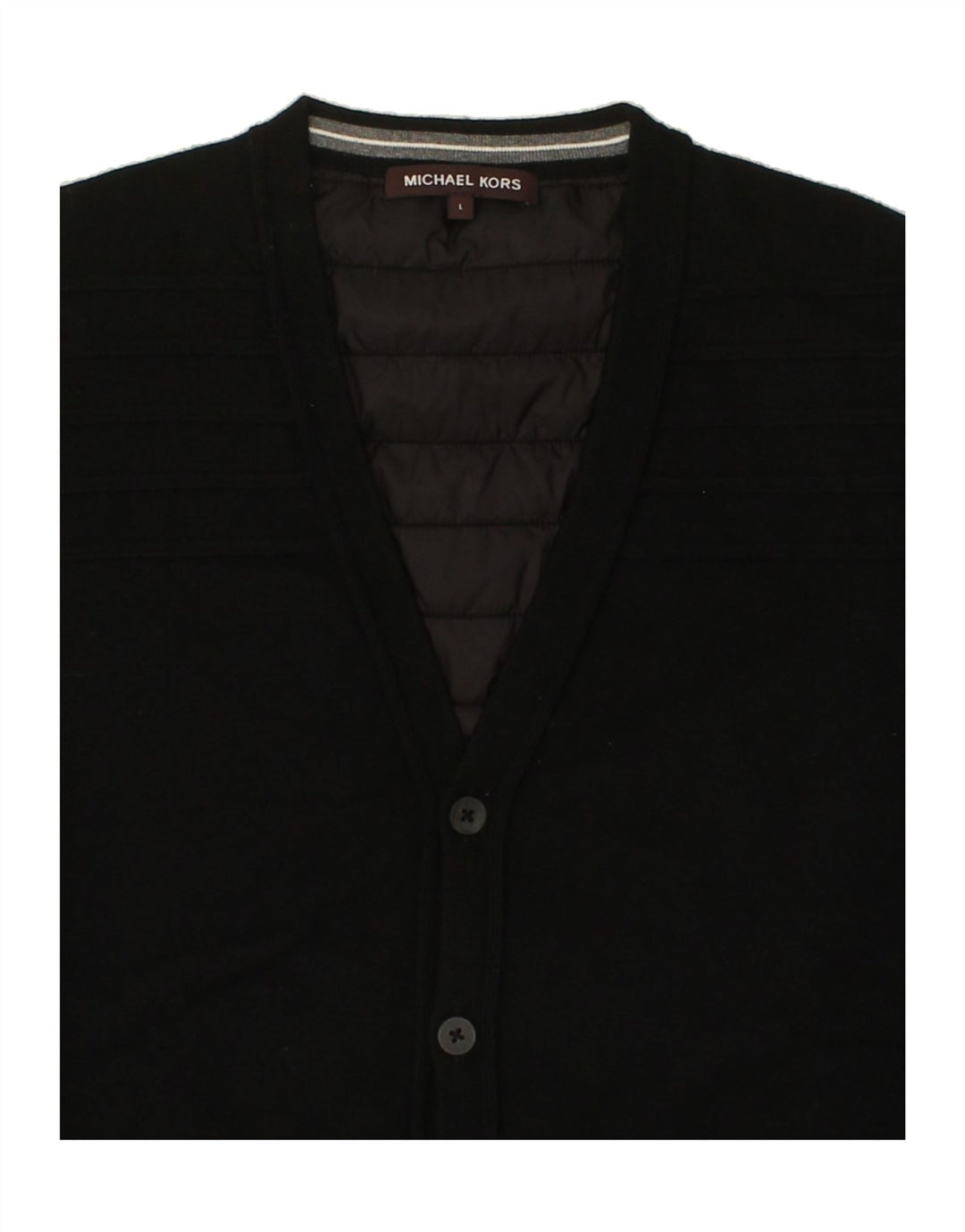 MICHAEL KORS Mens Bomber Jacket UK 40 Large Black Viscose Vintage Michael Kors and Second-Hand Michael Kors from Messina Hembry 