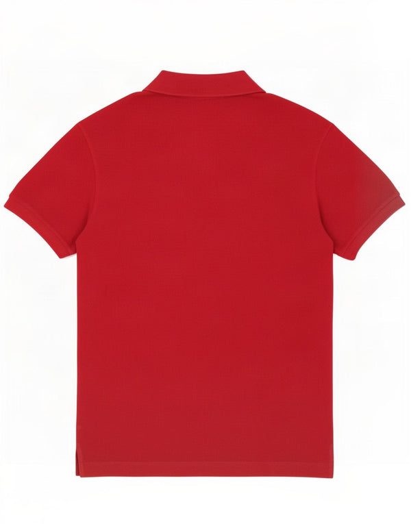 Lacoste herre poloshirt størrelse 4 Medium rød bomuld