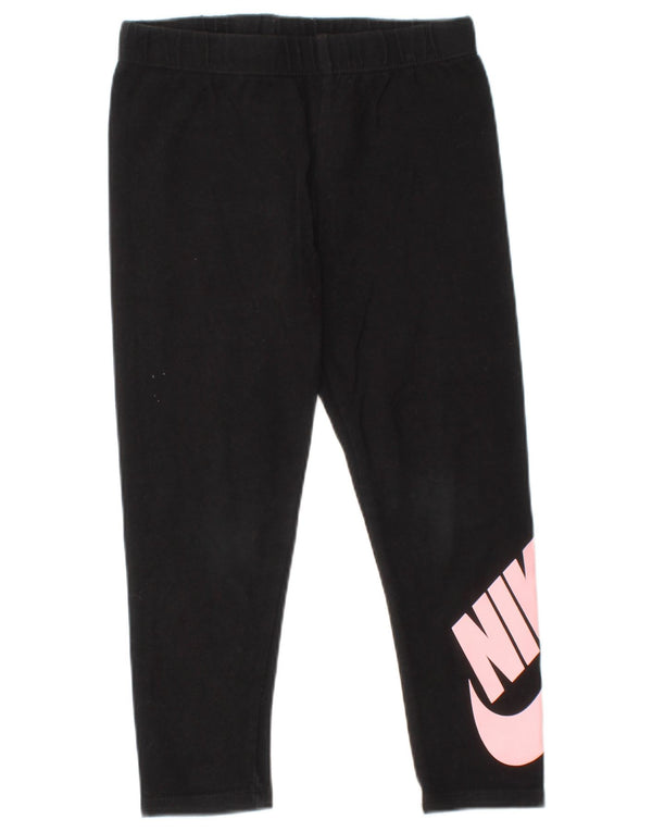 Nike piger grafiske leggings 4-5 år lille sort