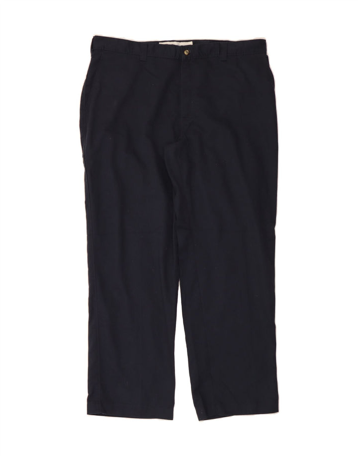 DICKIES Mens Straight Chino Trousers W40 L32 Navy Blue Polyester Vintage Dickies and Second-Hand Dickies from Messina Hembry 