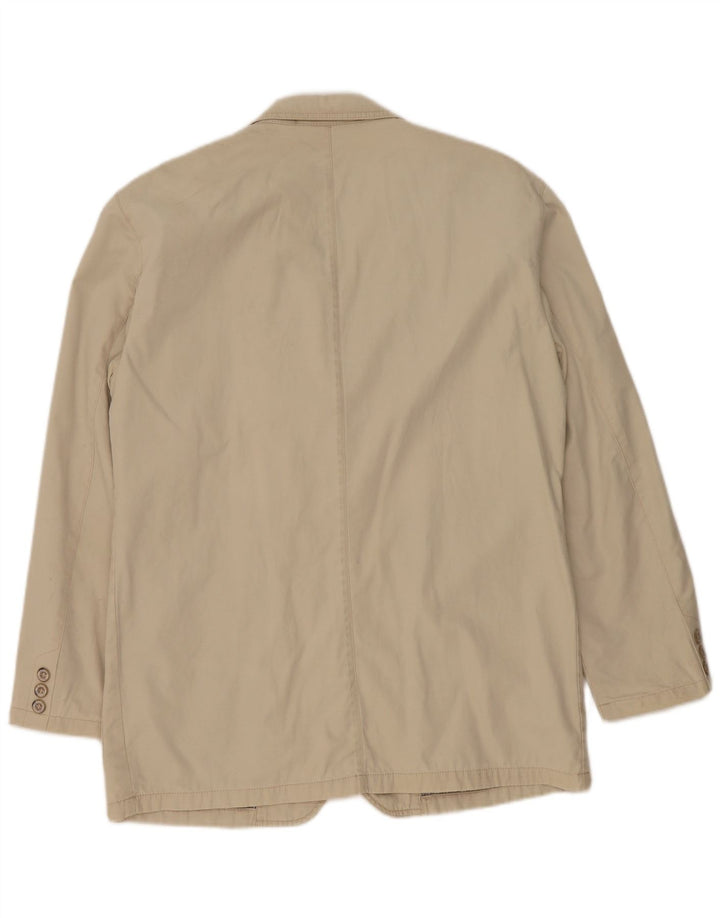Camel Active Herre 3 Button Blazer Jacket UK 40 Stor Beige Bomuld