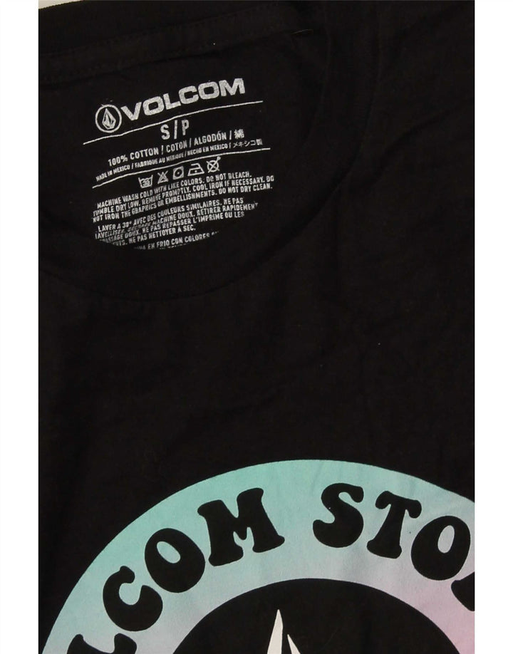Volcom Herre grafisk T-shirt top lille sort bomuld