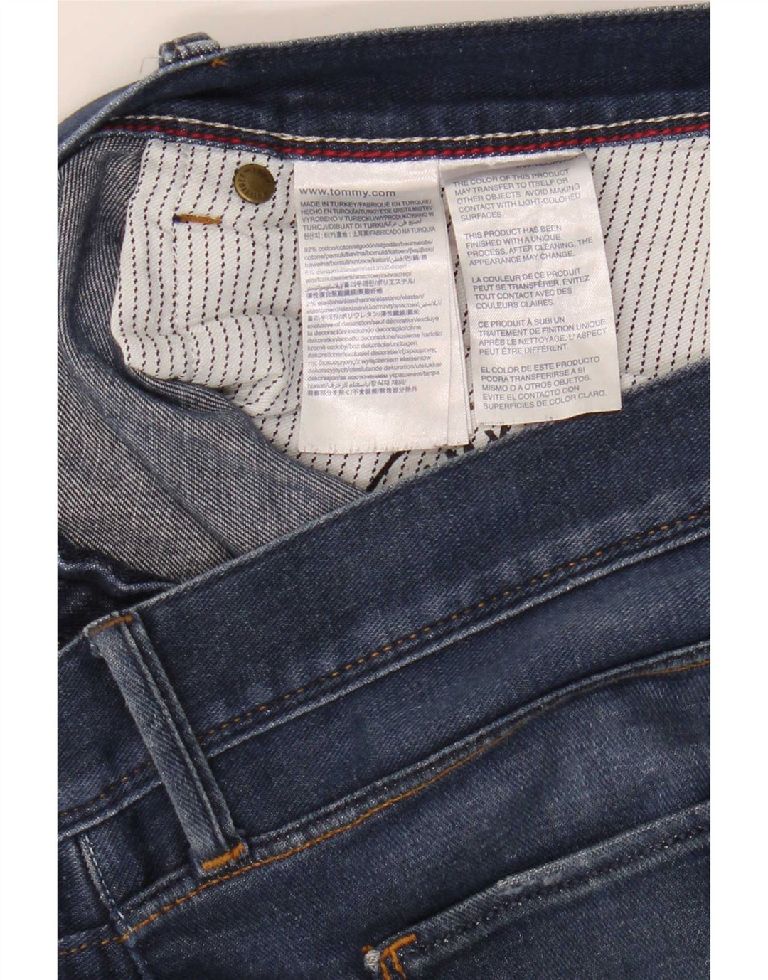 Tommy Hilfiger Herre Bleecker Slim Jeans W40 L34 Blå Bomuld