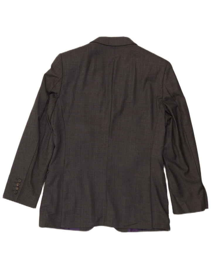 Ted Baker Herre 2-knaps blazerjakke UK 36 Lille grå uld