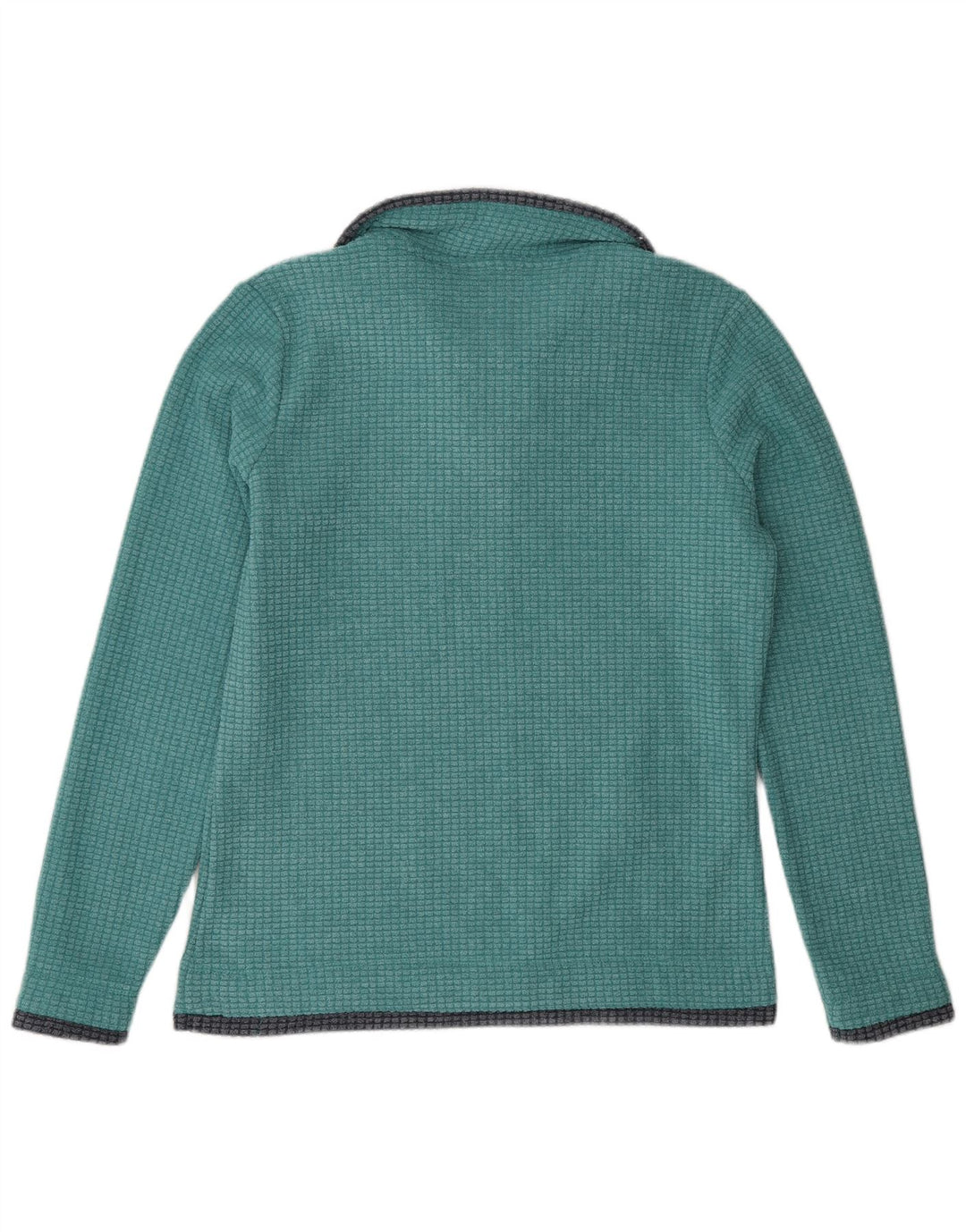 Weird Fish Dame Oversized Zip Neck Fleece Jumper UK 10 Small Green