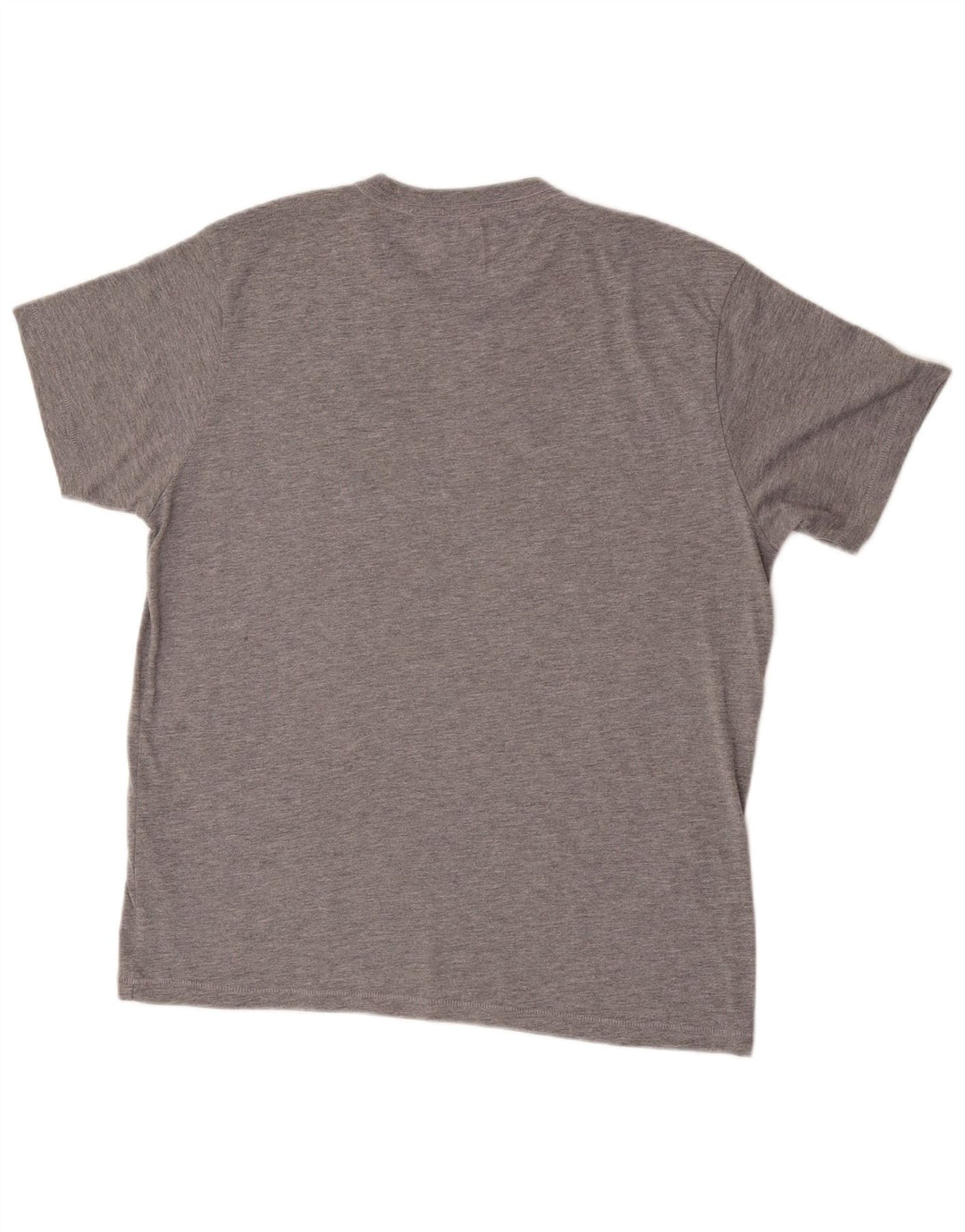 Bear Herre Grafisk T-Shirt Top XL Grå Flecked Polyester