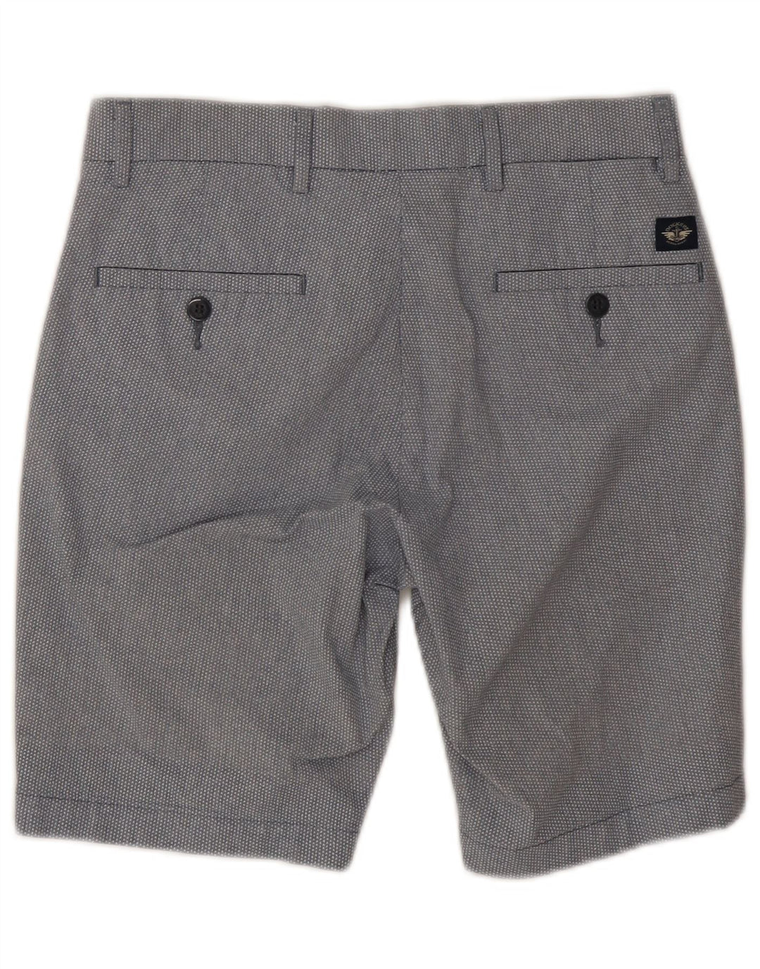 Dockers Herre Flex Chino Shorts W28 Mellemgrå plettet bomuld