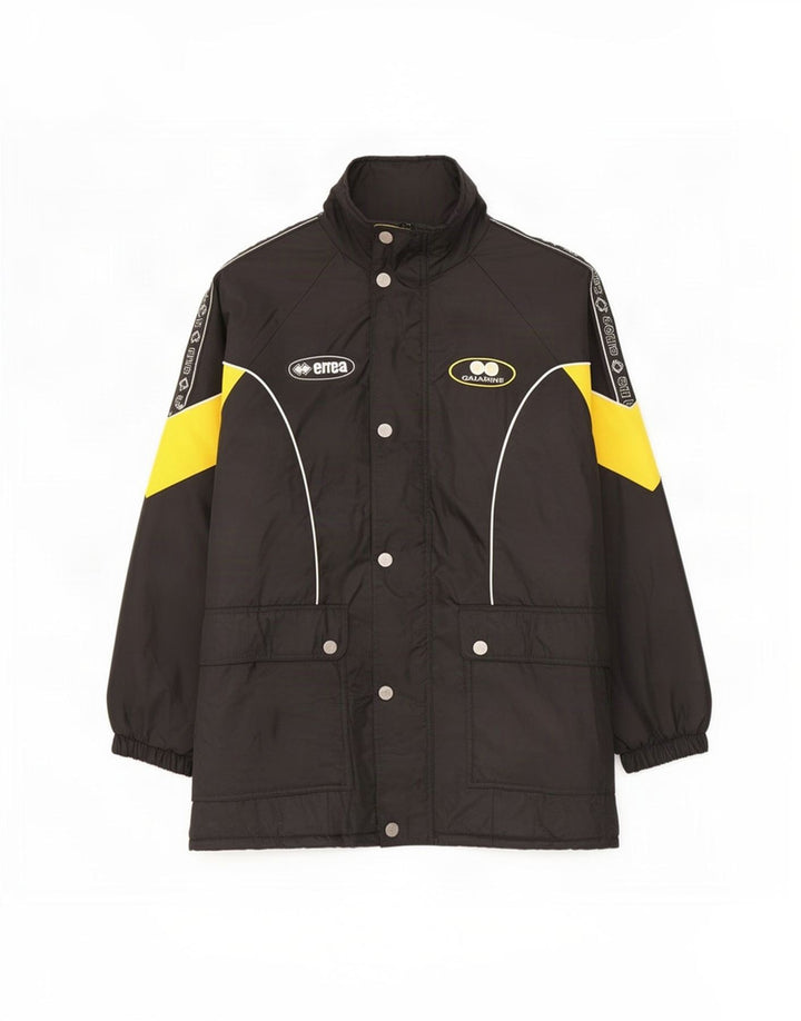 Errea Herre Grafisk Oversized Polstret Frakke UK 40 Large Black Colourblock