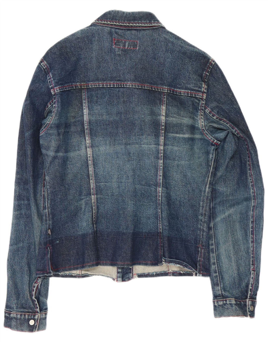 Gas Dame Denim Jacket UK 14 Large Blue