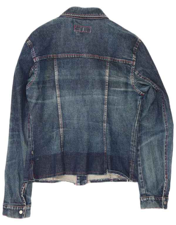 Gas Dame Denim Jacket UK 14 Large Blue