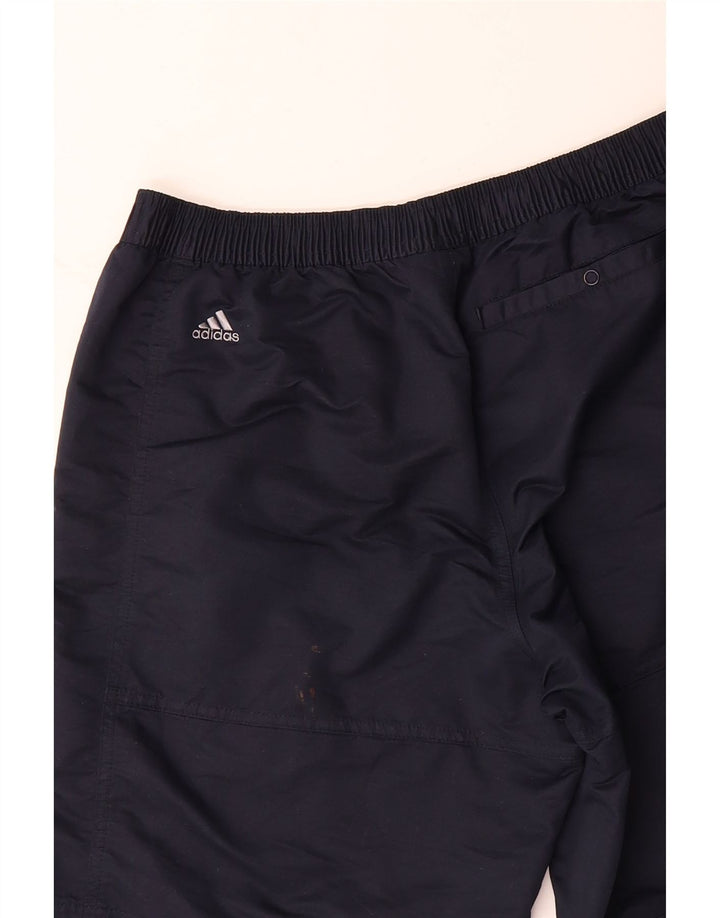 ADIDAS Mens Graphic Sport Shorts Medium Navy Blue Polyester