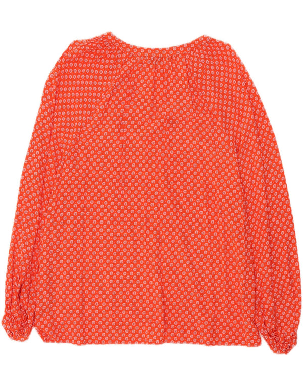 Tommy Hilfiger Dame Langærmet Bluse Top UK 12 Medium Red Floral