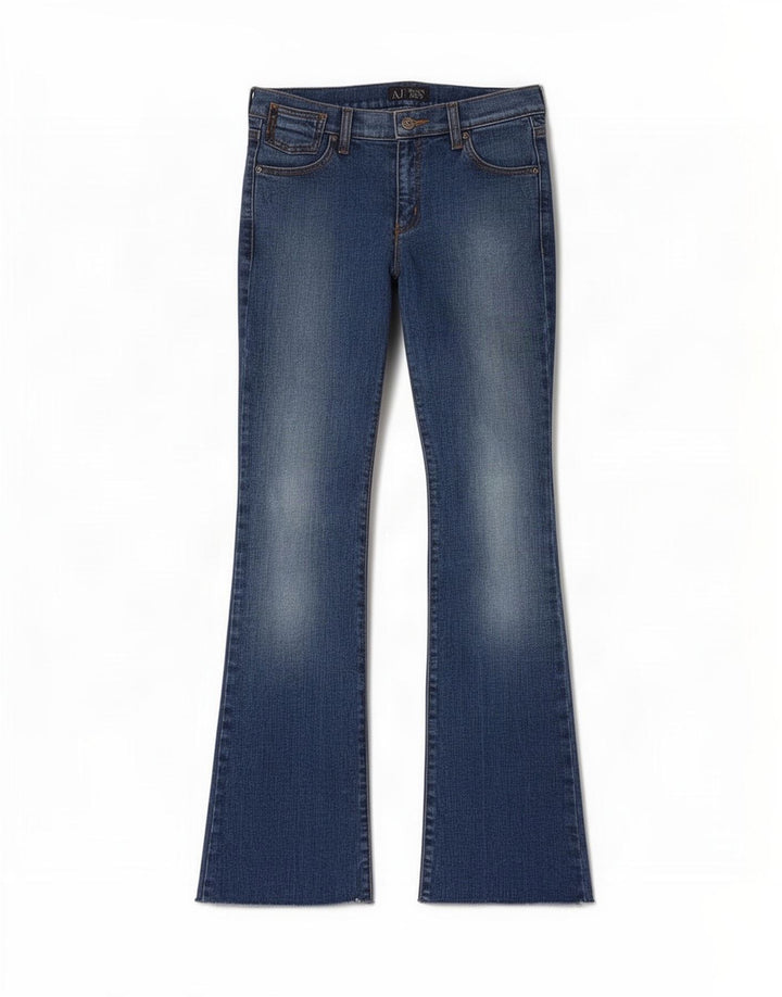 Armani Dame Bootcut Jeans W26 L30 Blå Bomuld