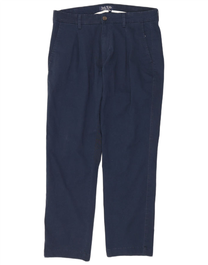 JACK WILLS Herre Pegged Chino Bukser W32 L29 Marineblå Bomuld