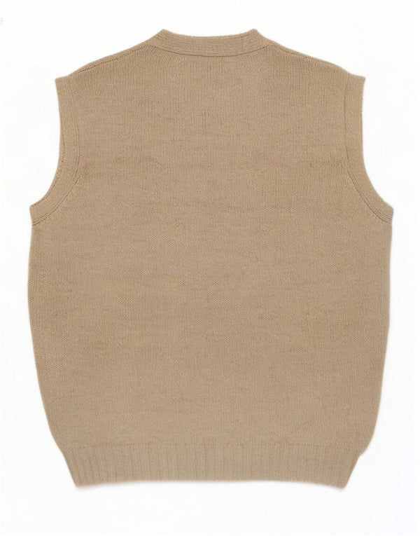Benetton Herrevest Tank Top Medium Beige Bomuld