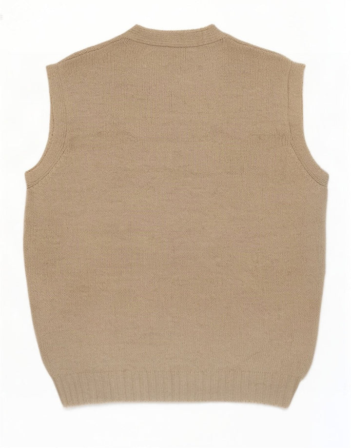 Benetton Herrevest Tank Top Medium Beige Bomuld