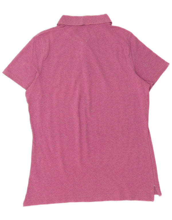 TOMMY HILFIGER Dame poloskjorte i klassisk pasform UK 18 XL Pink Bomuld