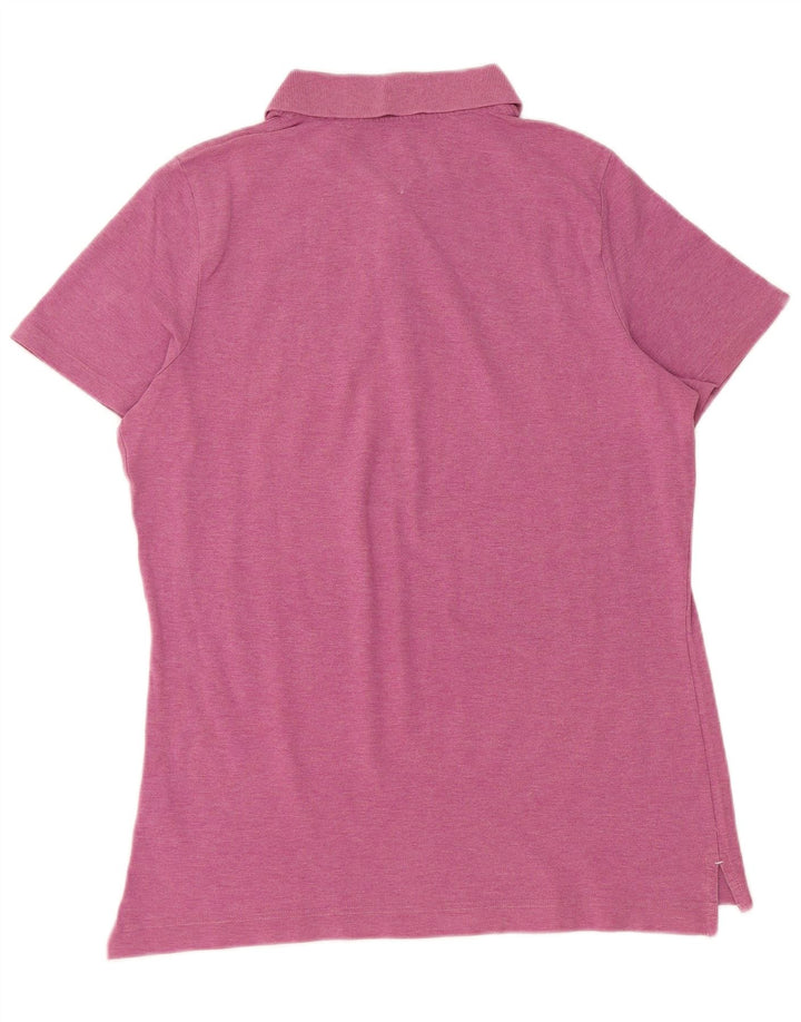 TOMMY HILFIGER Dame poloskjorte i klassisk pasform UK 18 XL Pink Bomuld